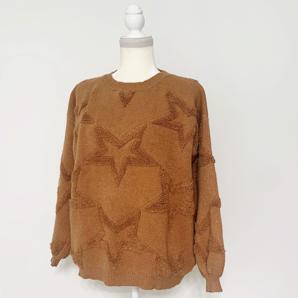 Dreamers Textured Star Sweater - Size M/L